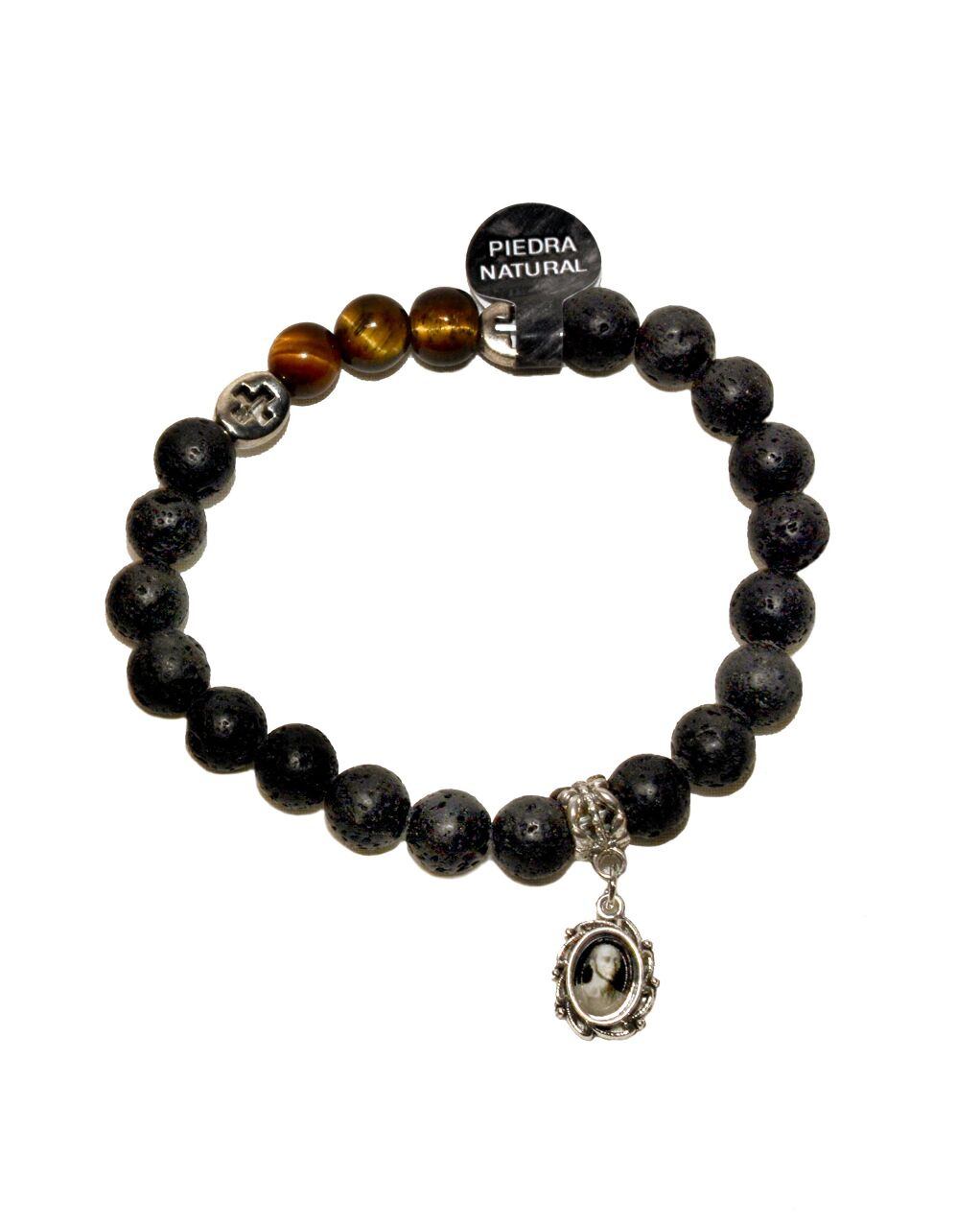 Tiger's eye and volcanic stone bracelet - dsc_3160.1.jpg